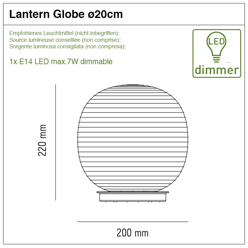 Lantern Globe 20