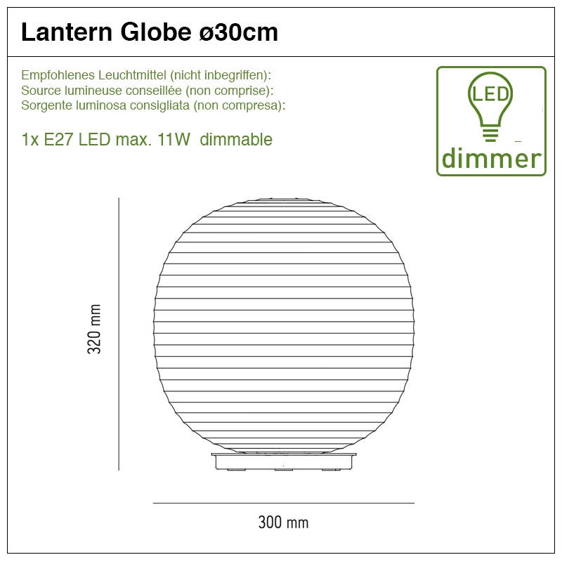 Lantern Globe 30