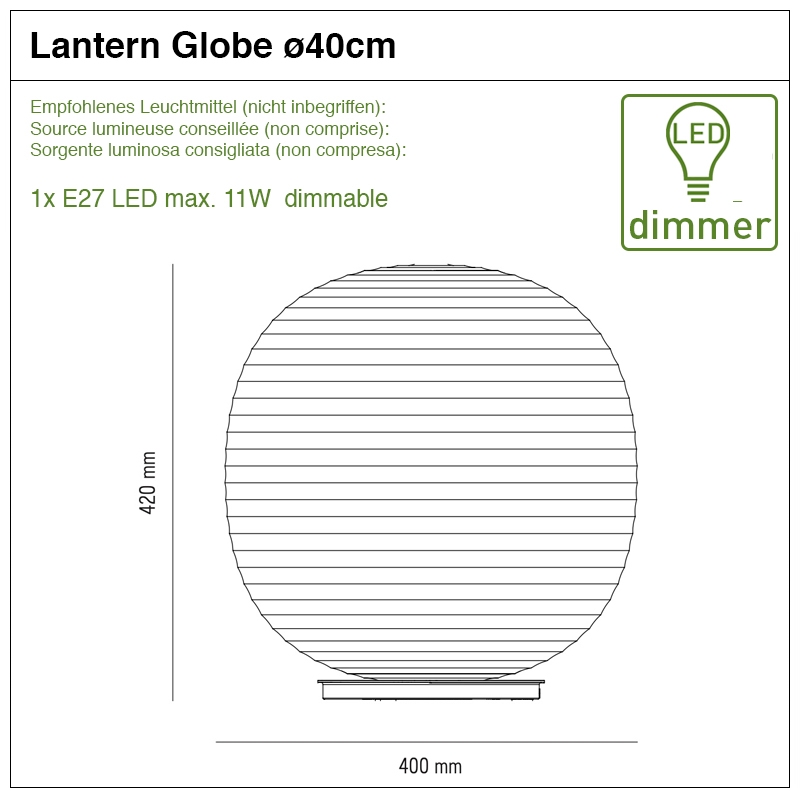 Lantern Globe 40 4