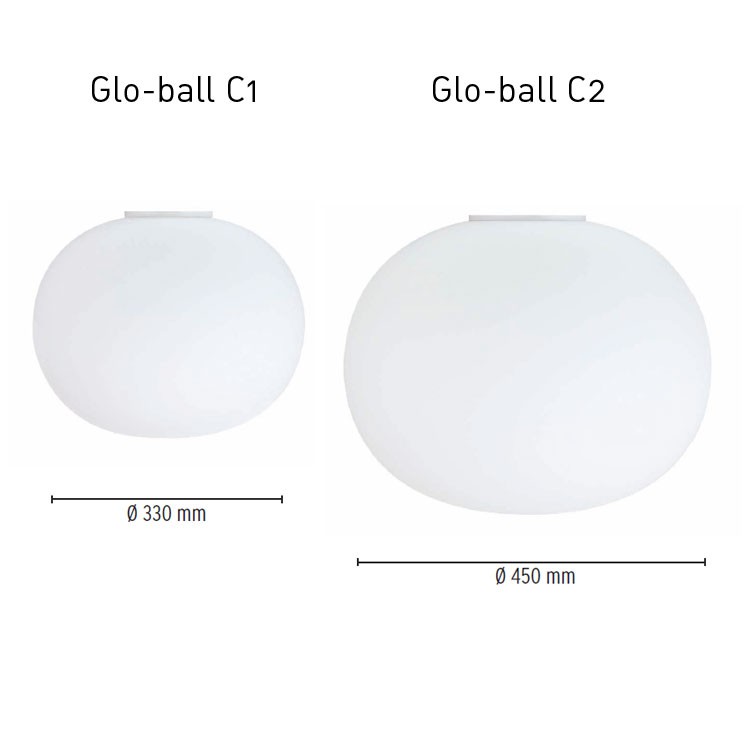 Glo-Ball C1 – Wand- und Deckenleuchte