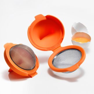 Lékué Eier-Pochierer orange 2er Pack