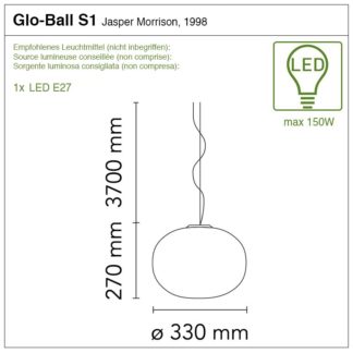 Glo-Ball S1 – Hängeleuchte