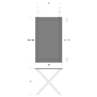 Erweiterung Tisch ITO 120x70cm